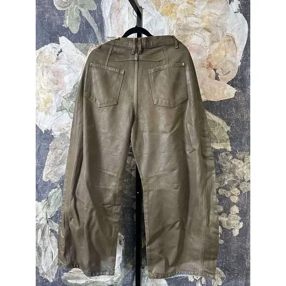 New Free People We The Free Good Luck Coated Jeans Size 31 - Picture 7 of 9